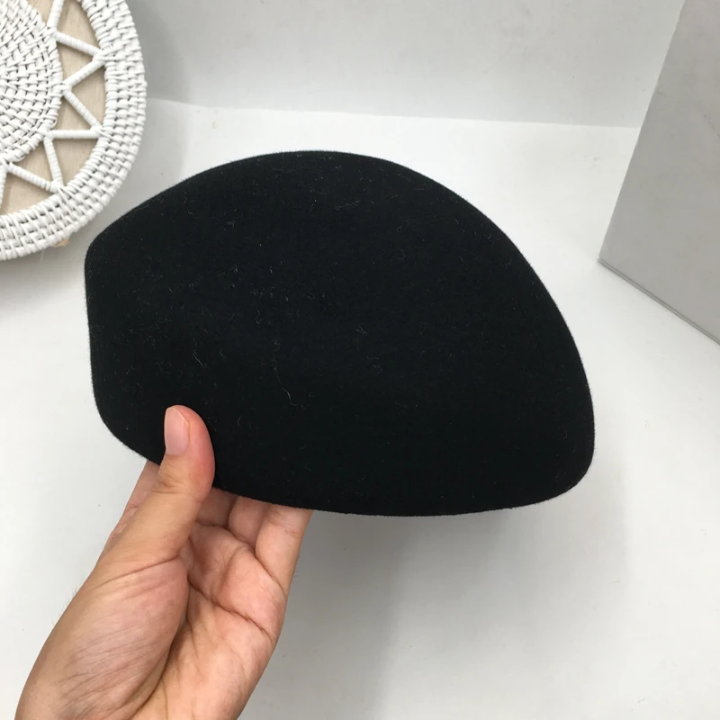 Шерстяная шапка берет Кепка художник женская шляпа поля геометрические