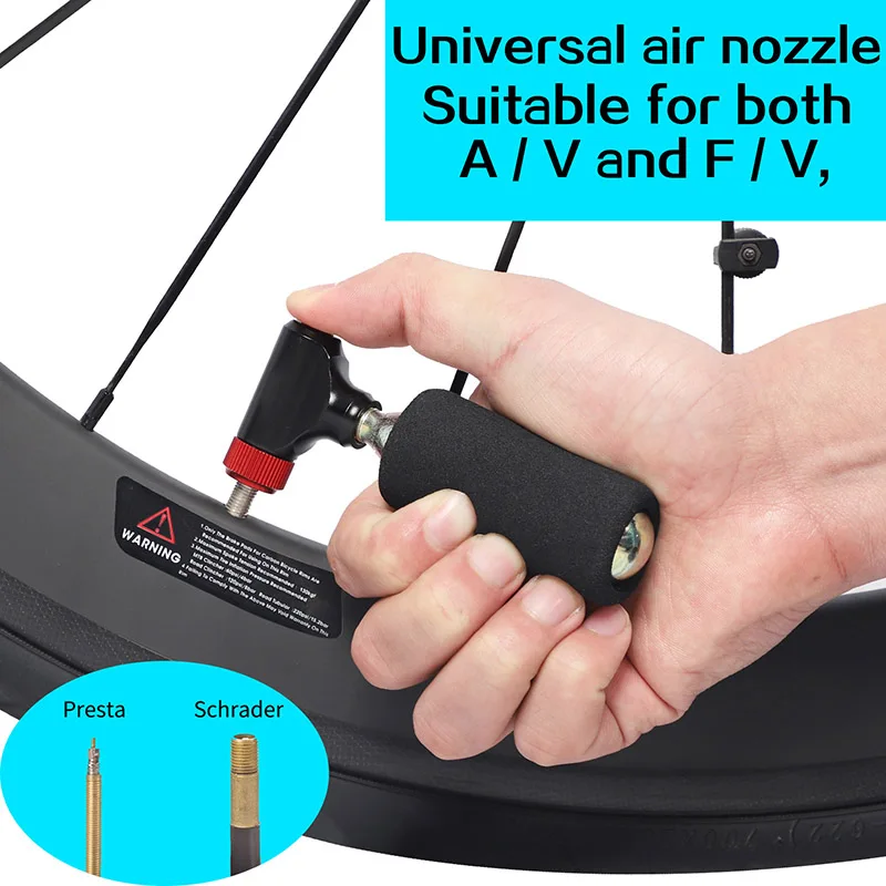 СО2 насос для Велосипедный Шредер Presta адаптер велосипедный надувной алюминиевый