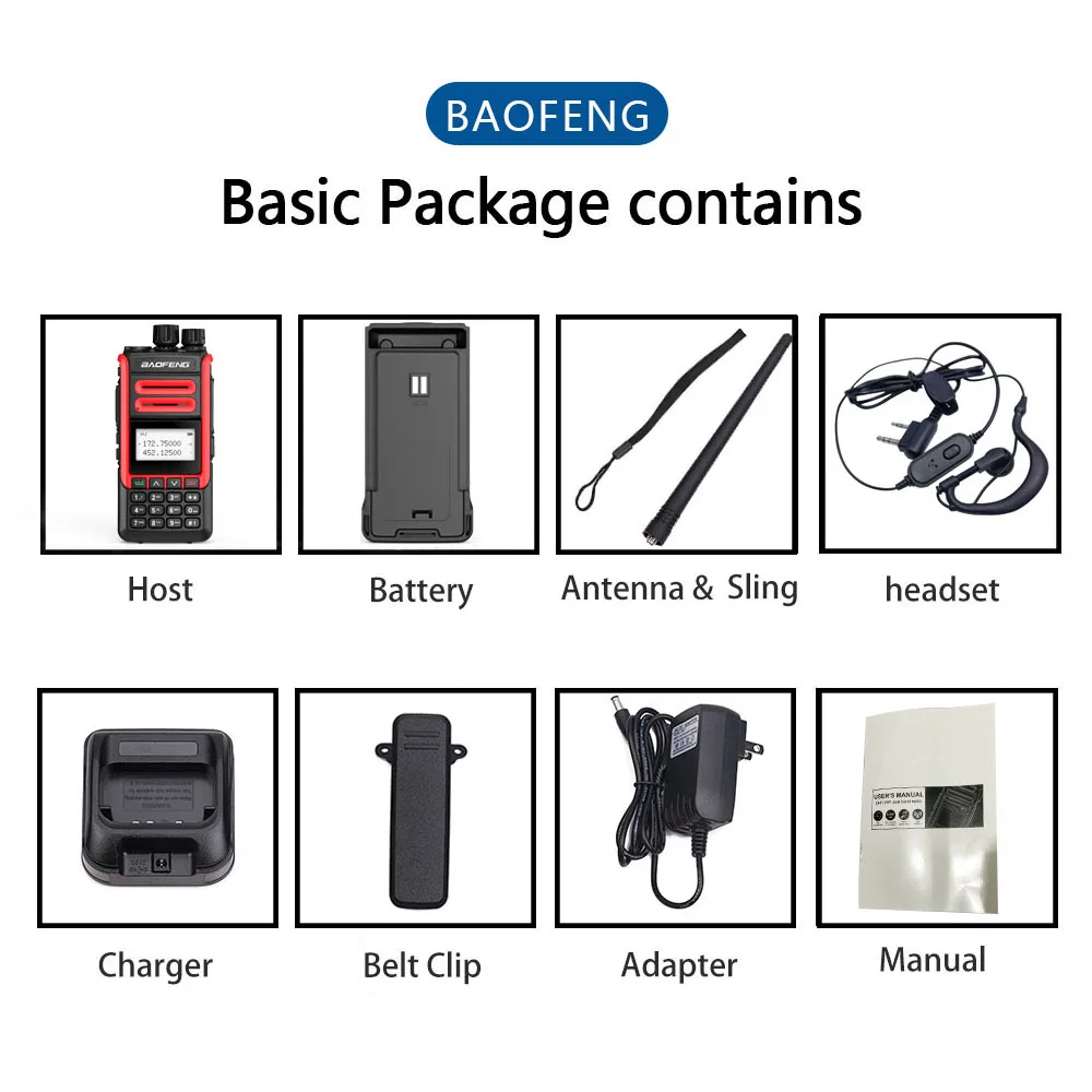 

10W Baofeng BF-H7 High Power Walkie Talkie Dual Band UHF VHF 10KM Long Range Transceiver Handheld hunting UV-5R UV-9R Plus Radio