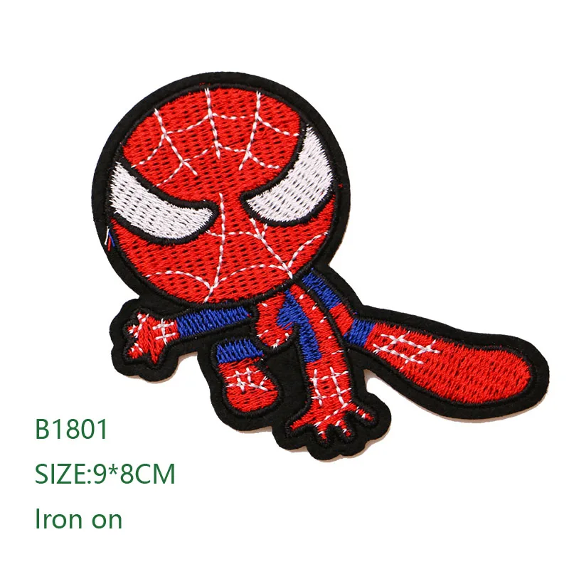 1 шт. Kitty Единорог Супергероя человека-паука значок железа на патчи для одежды