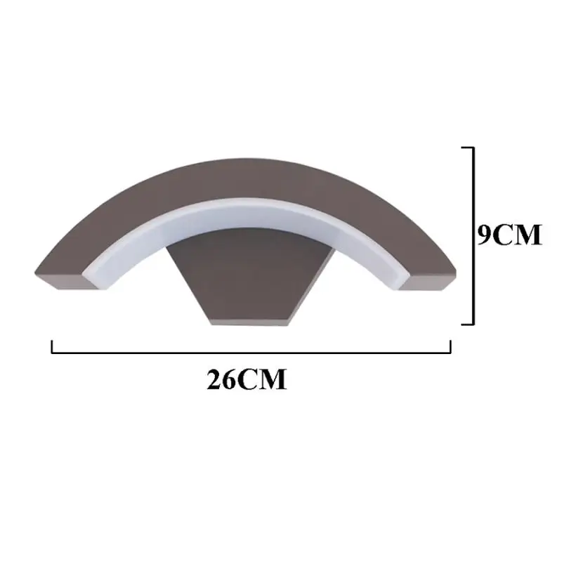 Уличный/внутренний водонепроницаемый светодиодный настенный светильник с