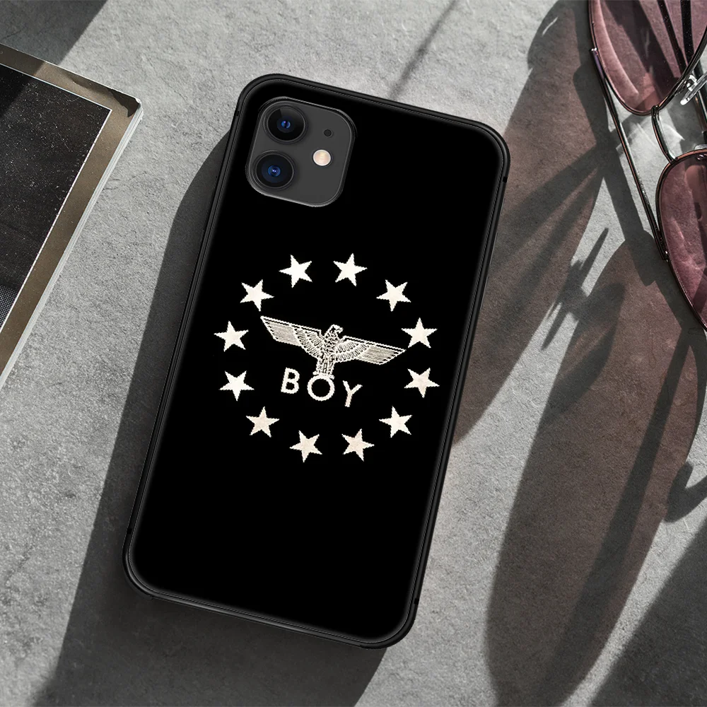 

Fashion brand Boy London Phone Case Cover Hull For iphone 5 5s se 2020 6 6s 7 8 12 mini plus X XS XR 11 PRO MAX black Hoesjes 3D