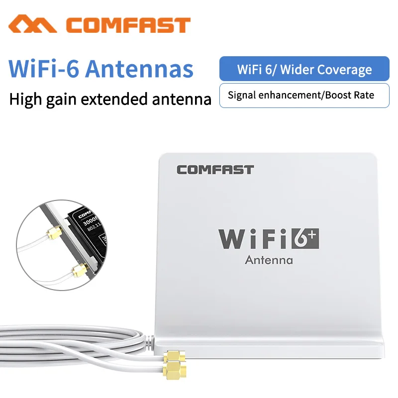 

Мощный Wifi 6 с высоким коэффициентом усиления 4dbi двухчастотный двухдиапазонный 2,4 + 5 ГГц SMA всенаправленный 1,5 м удлинитель Базовая антенна дл...