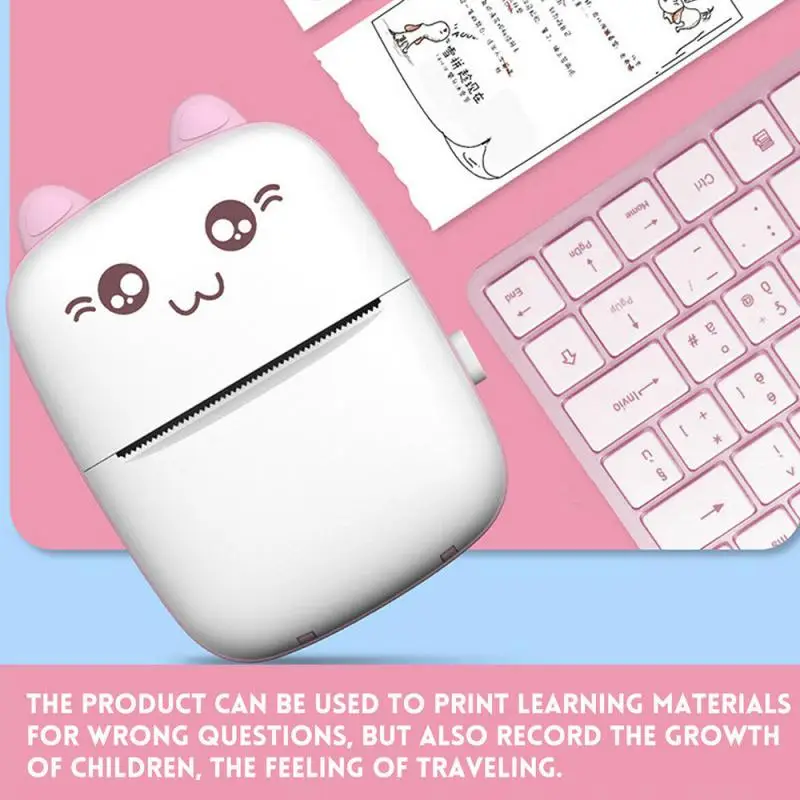 

Mini Portable Photo Pocket Label Sticker Receipt Printer Mobile Thermal Printer Stable V4.0 200 DPI Label Sticker Receipt Printe