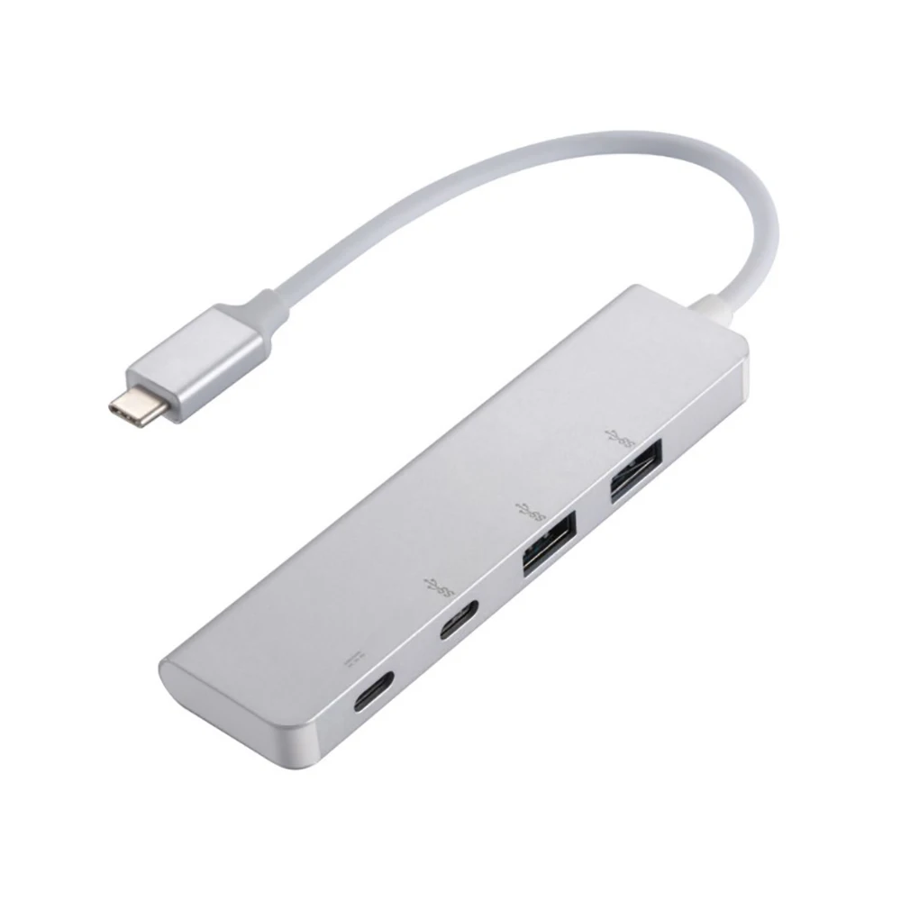 

USB 3.1 USB-C Type-C to 2 Ports USB 3.0 HUB & Dual Type-c female power Charger Multiport converter Docking Adapter