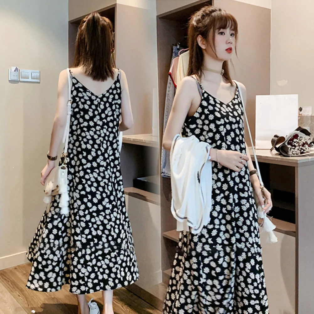 Модное женское платье без рукавов Marguerite с v-образным вырезом на бретелях миди