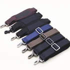 Однотонная мужская и женская сумка через плечо, регулируемая сумка с широким ремешком