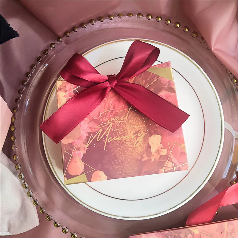 50 шт. мраморные европейские свадебные сувениры Подарочная коробка с лентой