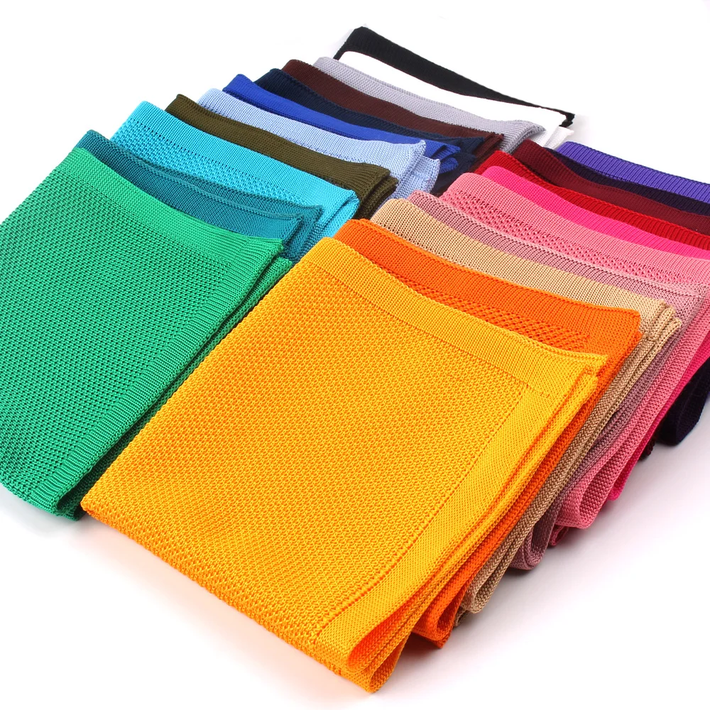 Твердые Трикотажные карманные квадратные мужские костюмы трикотажные Hanky