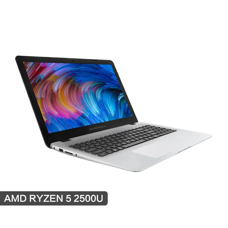 Ноутбук MaiBenBen Damai E526 для офиса AMD Ryzen 5 2500U+ AMD Vega 8 graphics/8G ram/256G SSD+ 1 ТБ HHD/15," HD TN экран нетбука