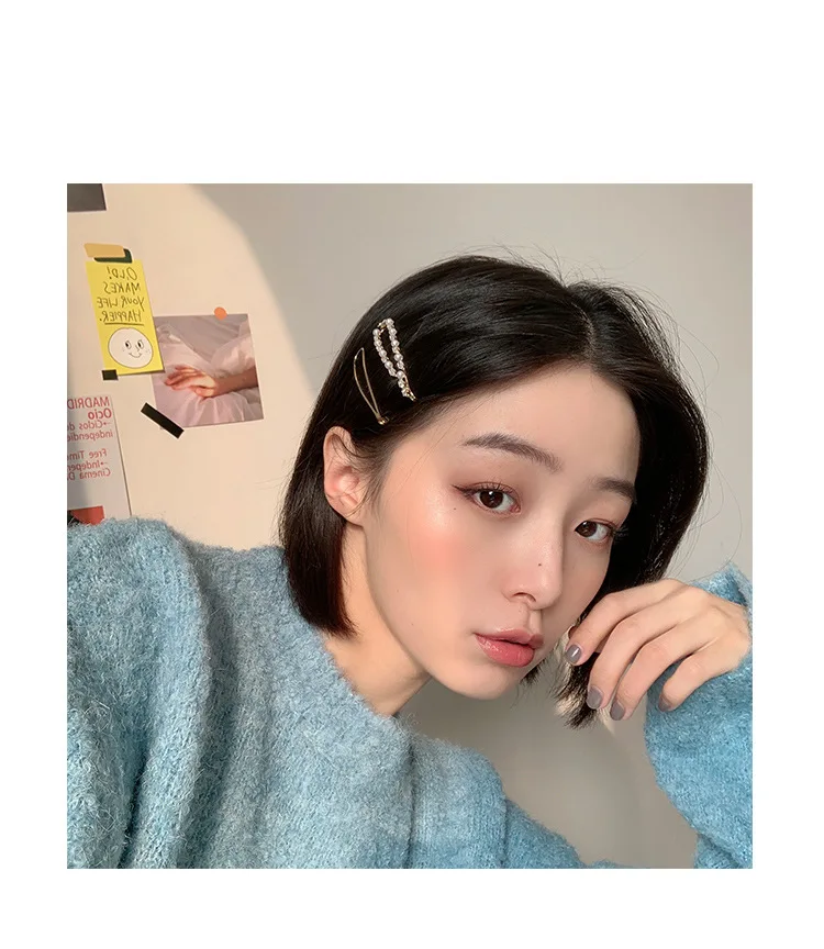 

Krasivaya 2PCS Pearl Metal Bobby Pin For Hair Accessories Wholesale