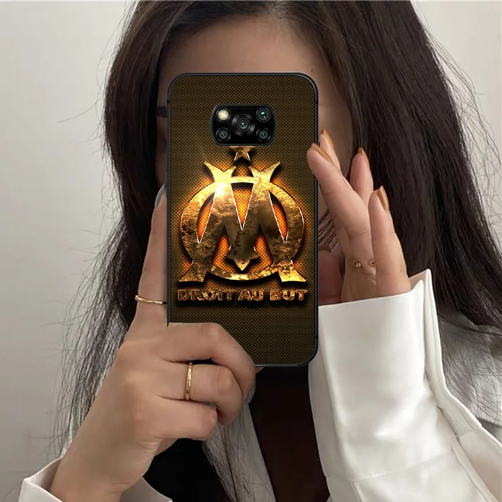 

Football Club Marseilles Phone Case For XIAOMI MI 8 9 SE Note 10 T Pro Lite Max 2 Poco X A 3 black Funda Tpu Back 3D Cover