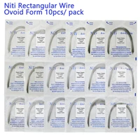 100pcs10 pack dental super elastic rectangular nickel titanium arch wires upper and lower for braces