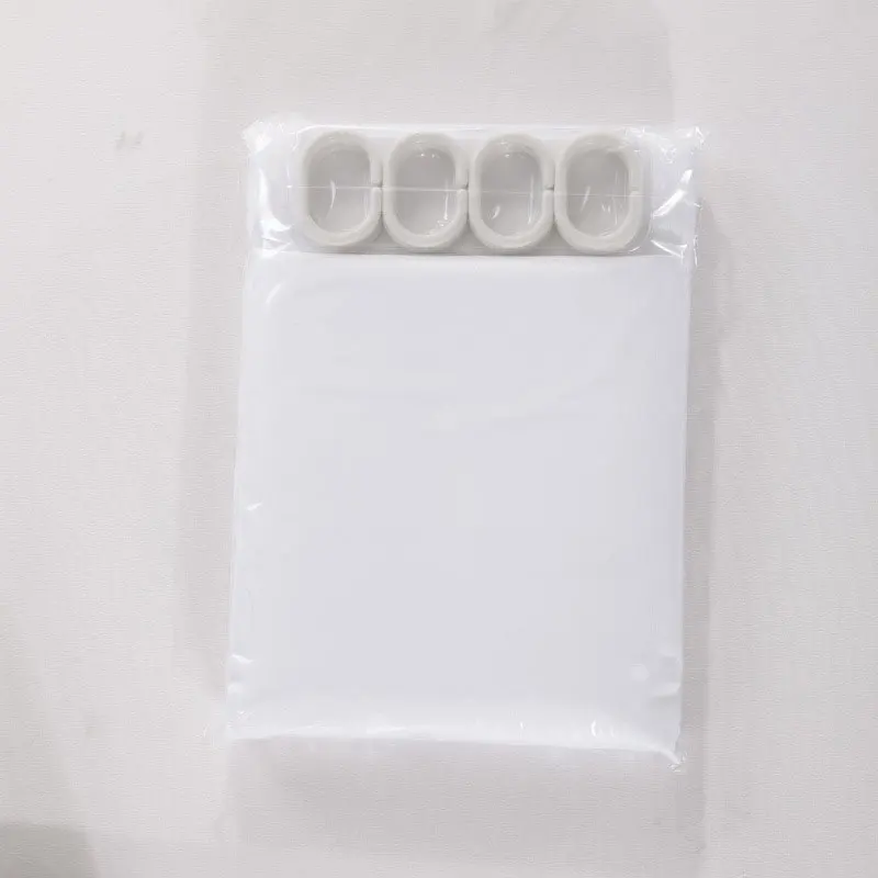 Однотонная белая занавеска для душа k water плотные водонепроницаемые занавески из