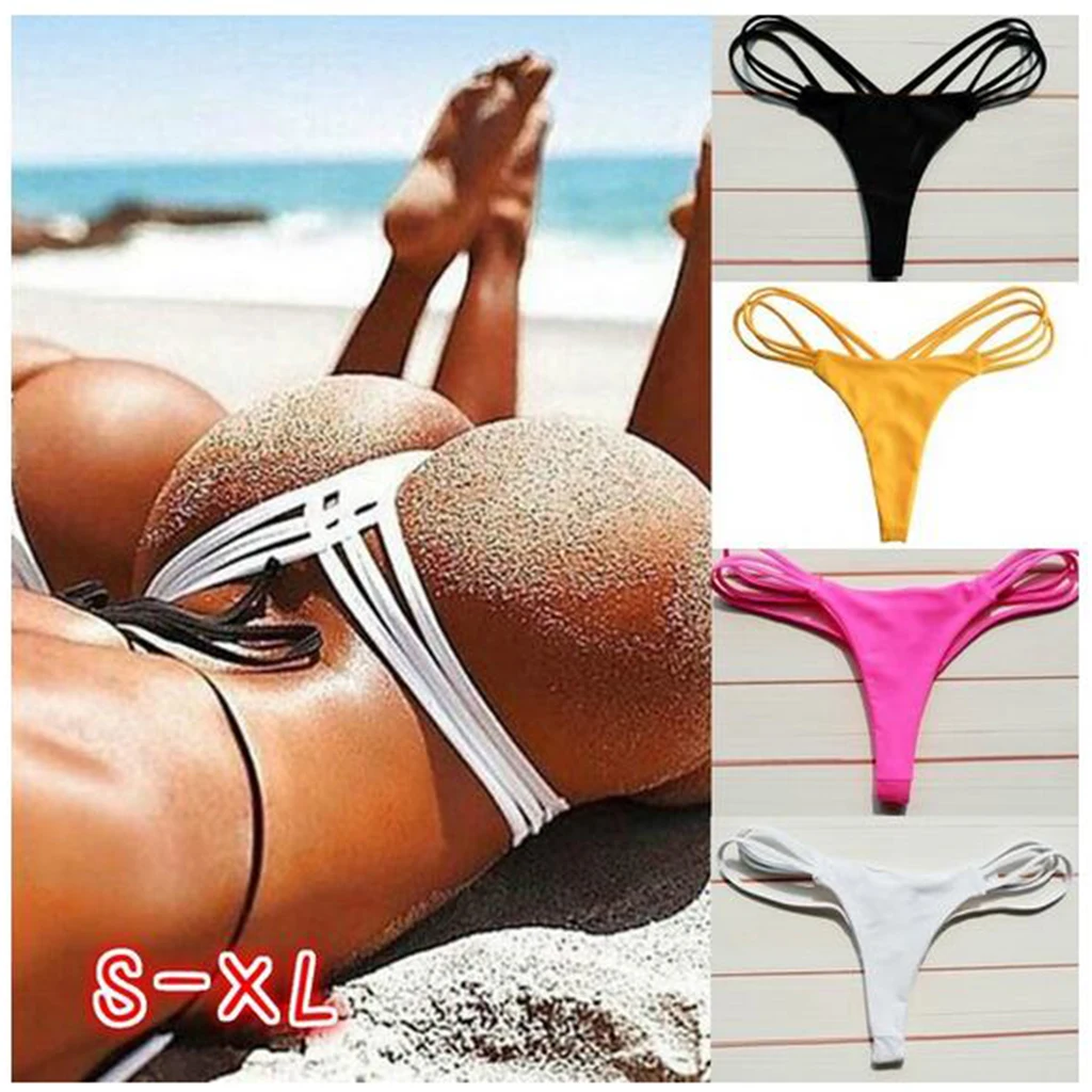 

Womens String Bikini Panty Underwear Low Waist T Back Thong Panties Lingerie