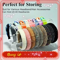 transparent headband holder storage bag acrylic hair accessories jewelry storage display rack fast shipping in stock