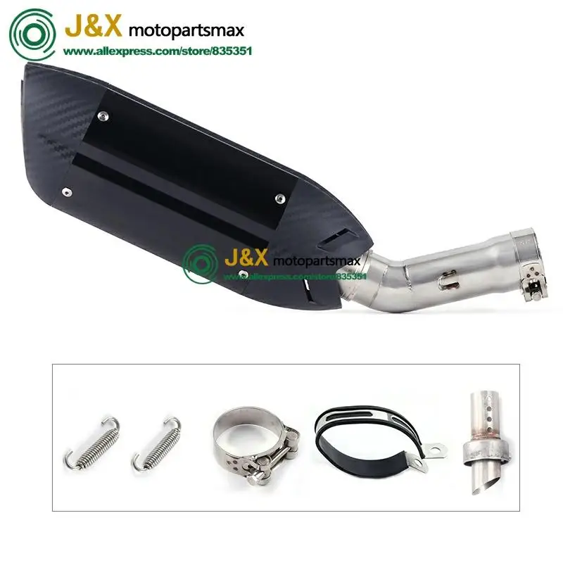 Слипоны для Yamaha FZ8N FZ8 FZ800 2010 2011 2012 2013 2015 мотоциклетная полная выхлопная система