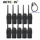 DMR цифровое радио 10 шт. Retevis RT81 IP67 водонепроницаемая рация UHF шифрование VOX Walk Talk + кабель для фермы завод склад