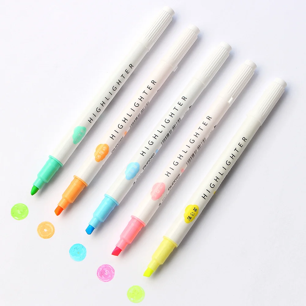 5 шт./кор. набор маркеров с двойной головкой для защиты глаз ручная декоративная