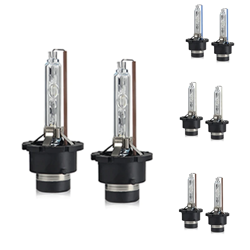 

D2S HID лампы, ксеноновая лампа для замены фар 35 Вт 4300K дальний и ближний свет для автомобиля 12 В, комплект из 2 шт.