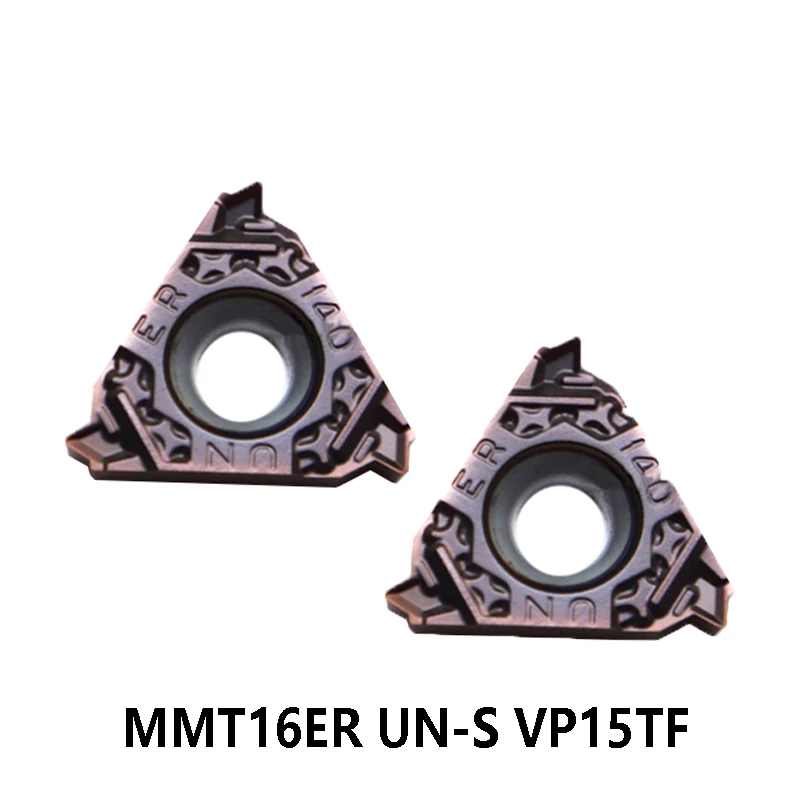 

Original Threading Carbide Inserts MMT 16ER UN pitch 1.2 1.4 1.6 1.8 2.0 mm VP15TF Lathe for Steel Stainless Cast Iron CNC