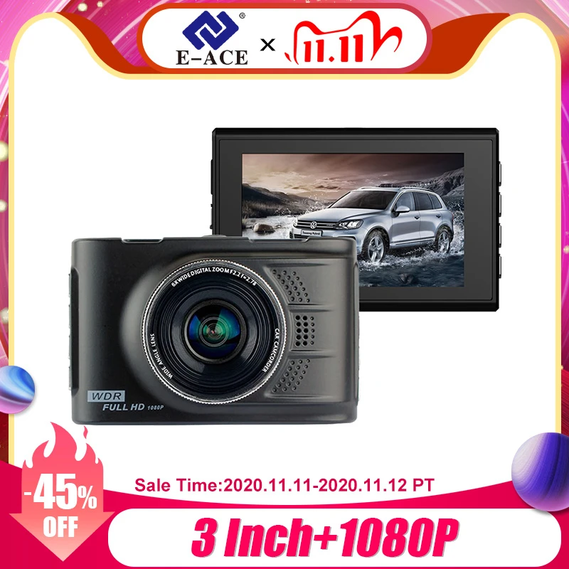 E ACE Оригинал Новатэк Чип Мини Автомобильный Видеорегистратор Full HD 1080 P Цифровой