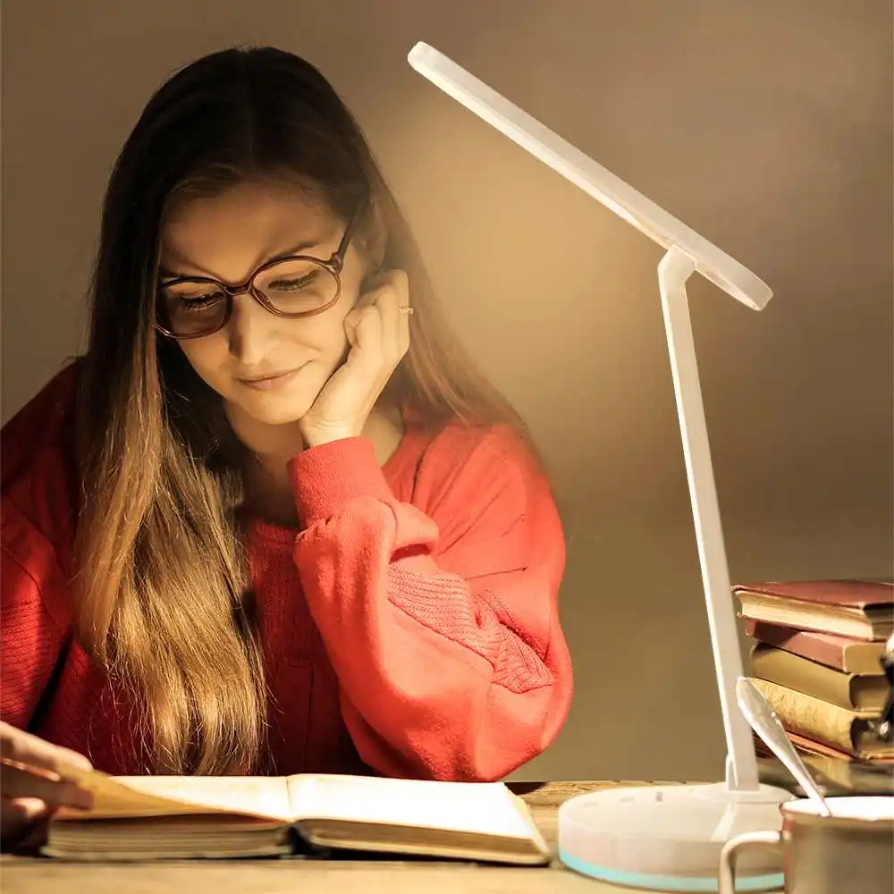 

BlitzWolf BW-LT16 Stepless Dimming Table Desk Light Touch Switch Floding Table Lamp with Automatic RGB Ambient Lighting Base