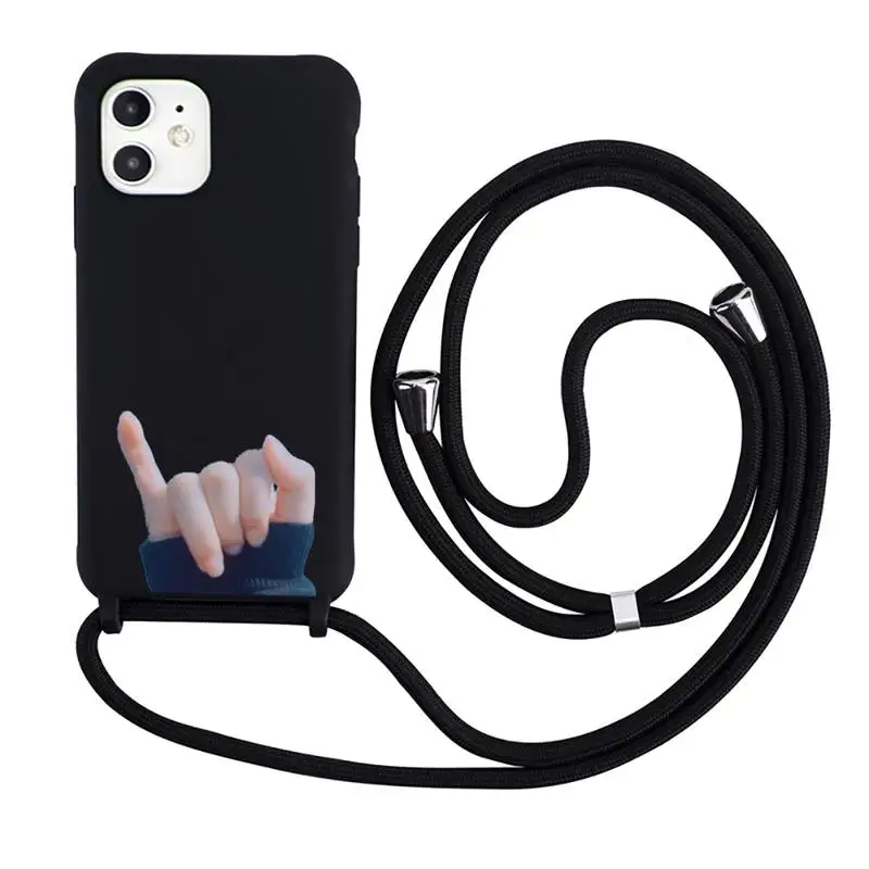 

IU Korean singer Phone Case Necklace Lanyard for iPhone 12 11 8 7 se 2020 mini pro X XS XR MAX Plus