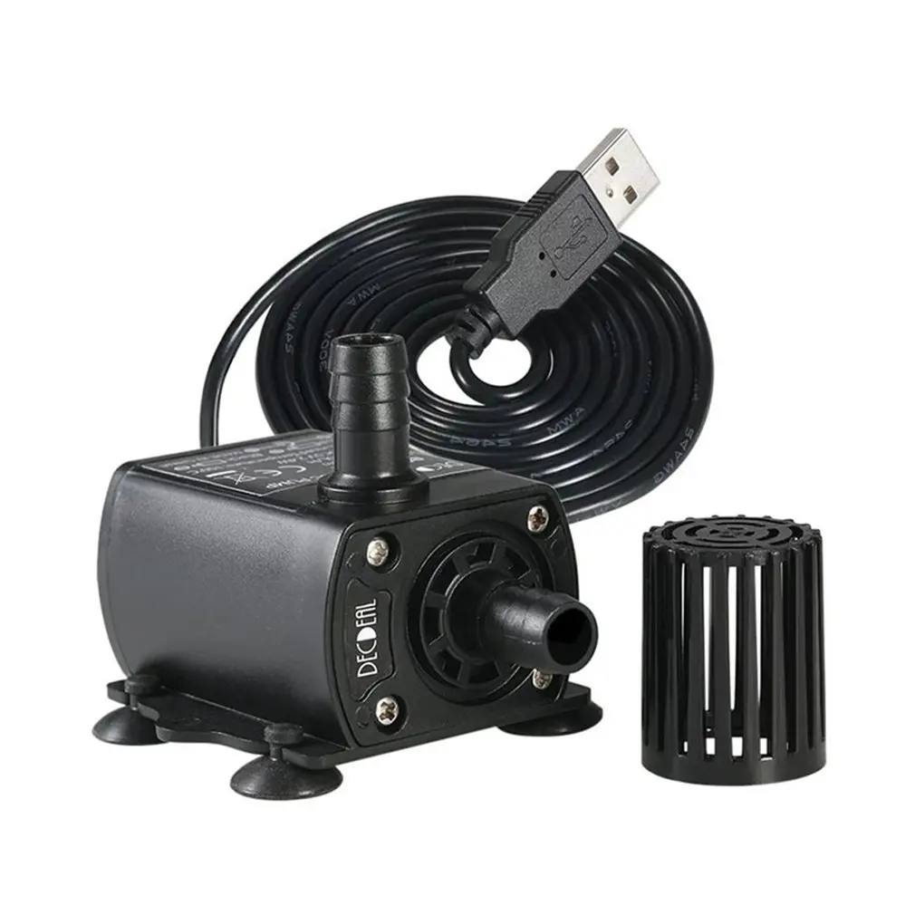 Бесшумный мини-насос QR50A DC5V 2 4 Вт л/ч водостойкий IP68 | Дом и сад