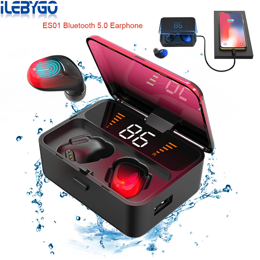 Bluetooth наушники ES01 с поддержкой 5 0 и шумоподавлением|Наушники гарнитуры| |
