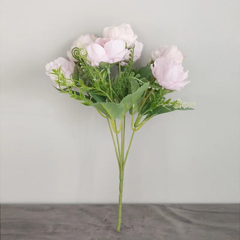 1 букет пион из шёлка цветок искусственные растения для рабочего стола сделай сам