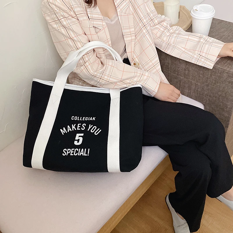 Fashion Canvas Women Handbags Large Capacity Casual Tote Bags High Quality Ladies Shoulder Bag Designer Female Messenger | Багаж и сумки
