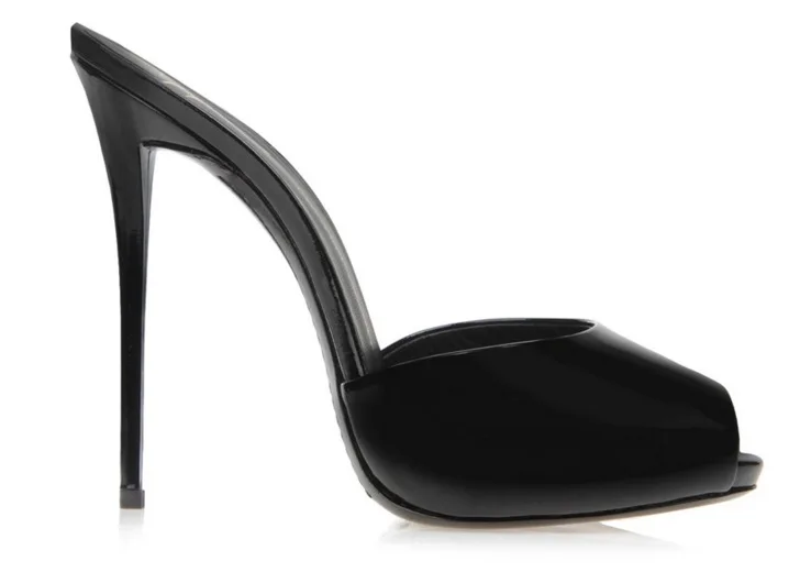 

fashion sexy patent leather open toe high heel sandals