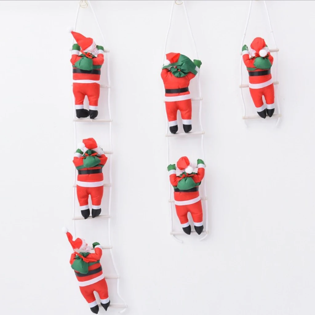 

Blesiya Climbing Hanging Santa Claus Christmas Doll Ornaments Indoor Outdoor