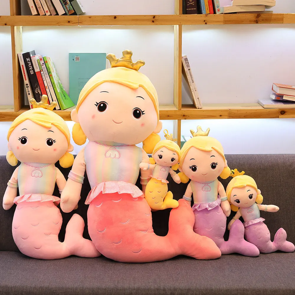 Новая Милая Корона Русалочка плюшевая игрушка кукла детская игрушка девочка подарок на день рождения Домашнее украшение