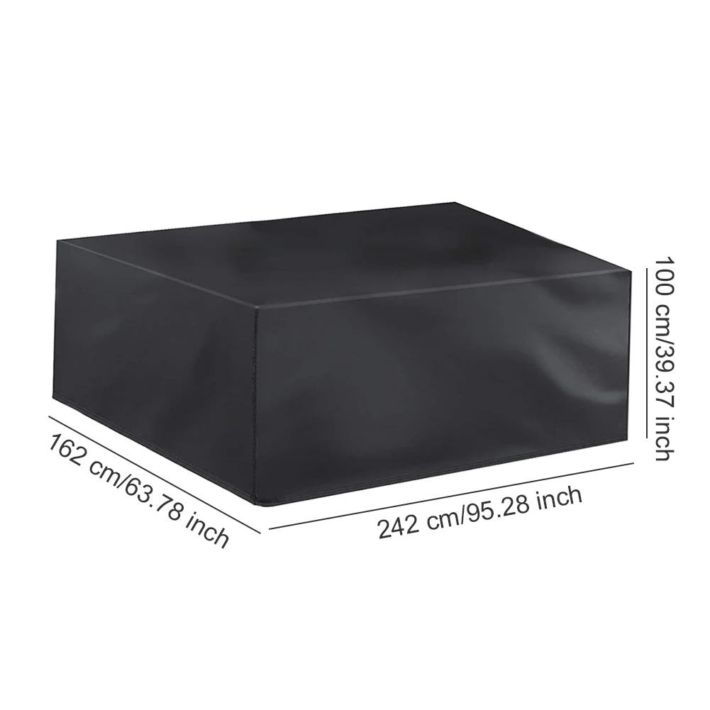 

Furniture Dustproof Cover Oxford Cloth Waterproof Anti-UV Table Cover For Rattan Table Cube Chair Sofa Patio Furniture Shade