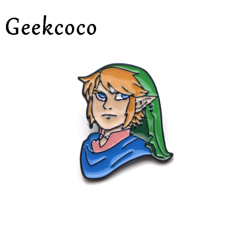 Legend of zelda, эмалированная булавка из металлического сплава цинка, трендовая медаль, эмблема на рюкзак, рубашку, одежду, сумку, броши, Значки для мужчин и женщин J0048