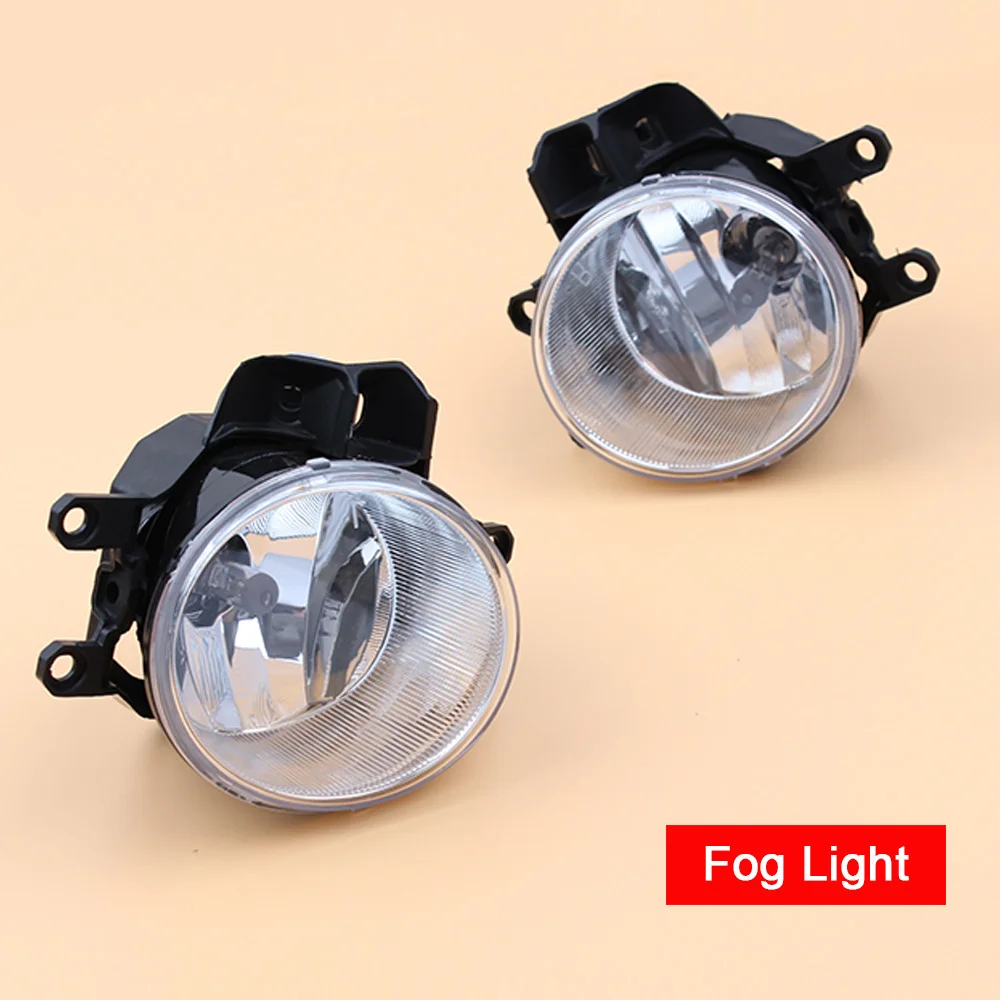 1 пара Автомобильная 12В противотуманная фара в сборе с туман светильник хром