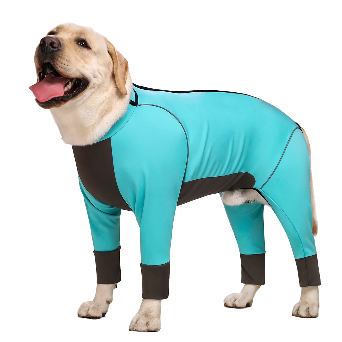 Waterproof Dog Jumpsuit Overalls for Medium Large dogs  4 Legs Plain Dog  Pajamas Coat Nursing Belly Weaning Clothes Bodysuit