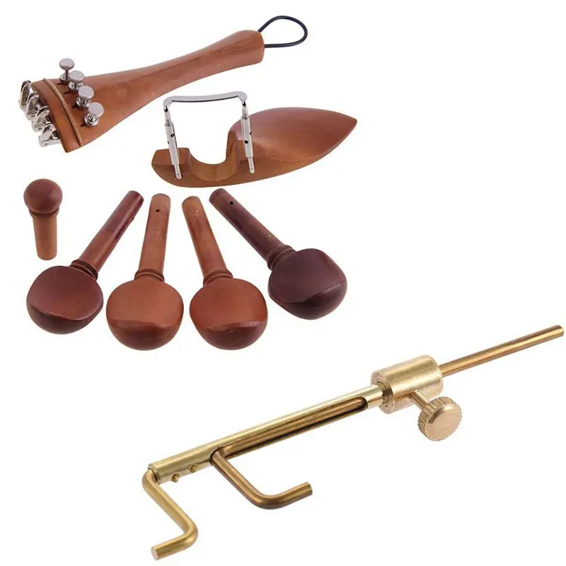 

Набор аксессуаров для скрипки из натурального дерева Jujube 4/4, 1 шт., инструмент для виолончели/скрипки, латунный инструмент для скрипки Luthier