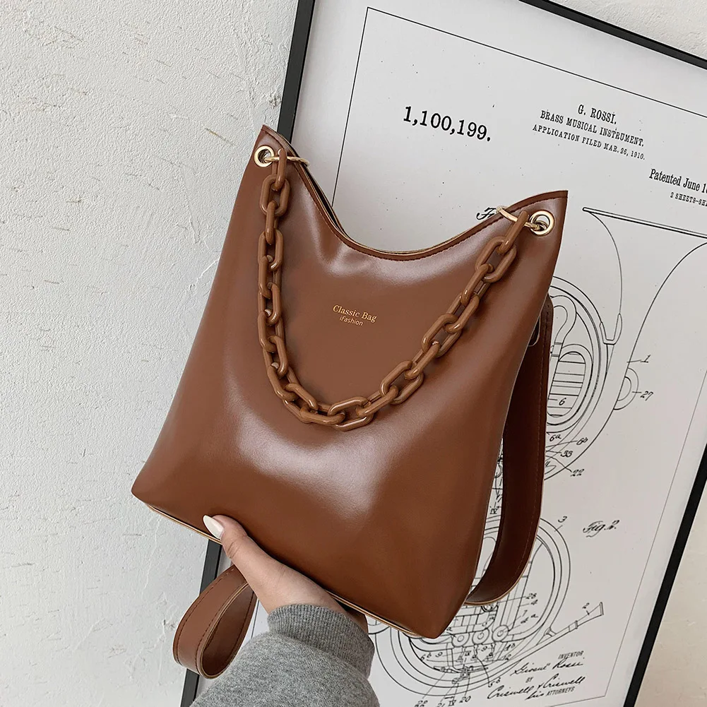 

Модные однотонные Цвет Сумки из натуральной кожи дамские туфли из PU искусственной кожи через плечо сумка-мешок большой емкости, для путешес...