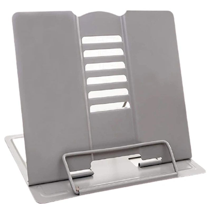 

Desk Book Stand Metal Reading Rest Book Holder Angle Adjustable Stand Document Holder Portable Sturdy Lightweight