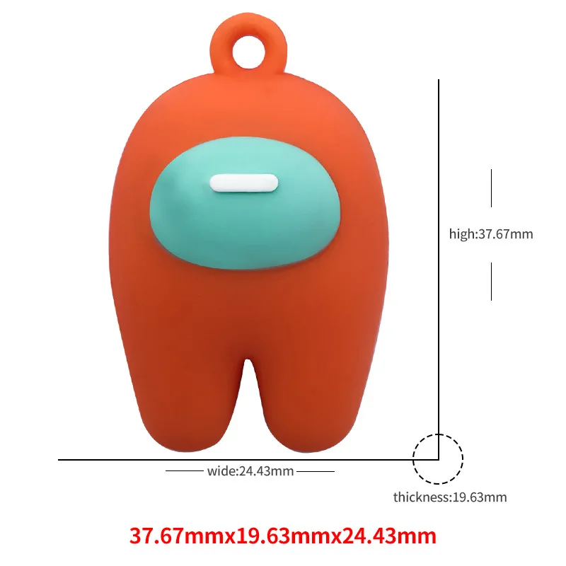 

New Anime Game Among Us Keychain Trust No One Among Us Toy Stuffed Doll Bag Key Chains Pendant Festival Gifts Keyring Gifts 2020