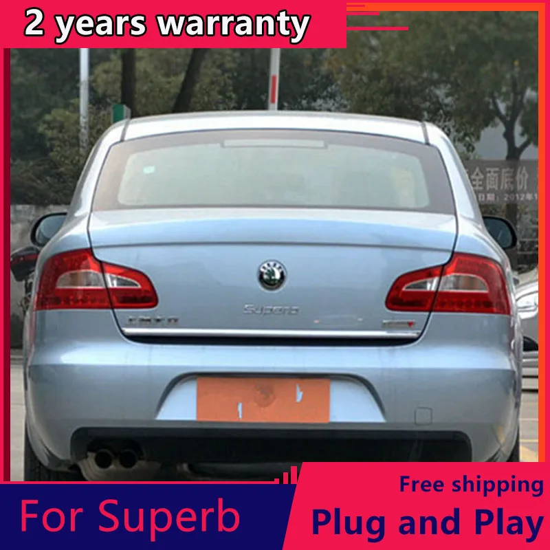 

4PCS for Skoda Superb Taillight 2009-2012 for Superb LED Tail Lamp+Turn Signal+Brake+Reverse LED light for Skoda accessories