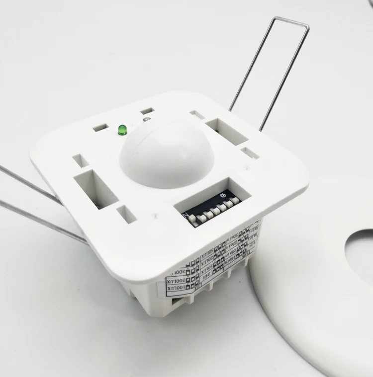 Dial code microwave radar embedded ceiling sensor switch human body hotel engineering 110-240v 10A | Обустройство дома