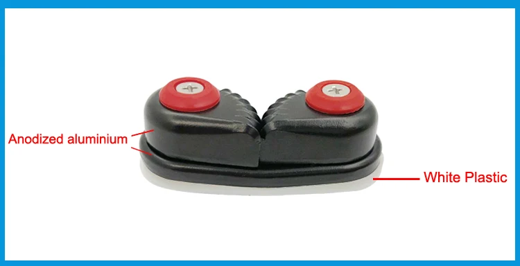 2X черный анодированный алюминиевый Cam cleat лодка веревка Matic морской парусный