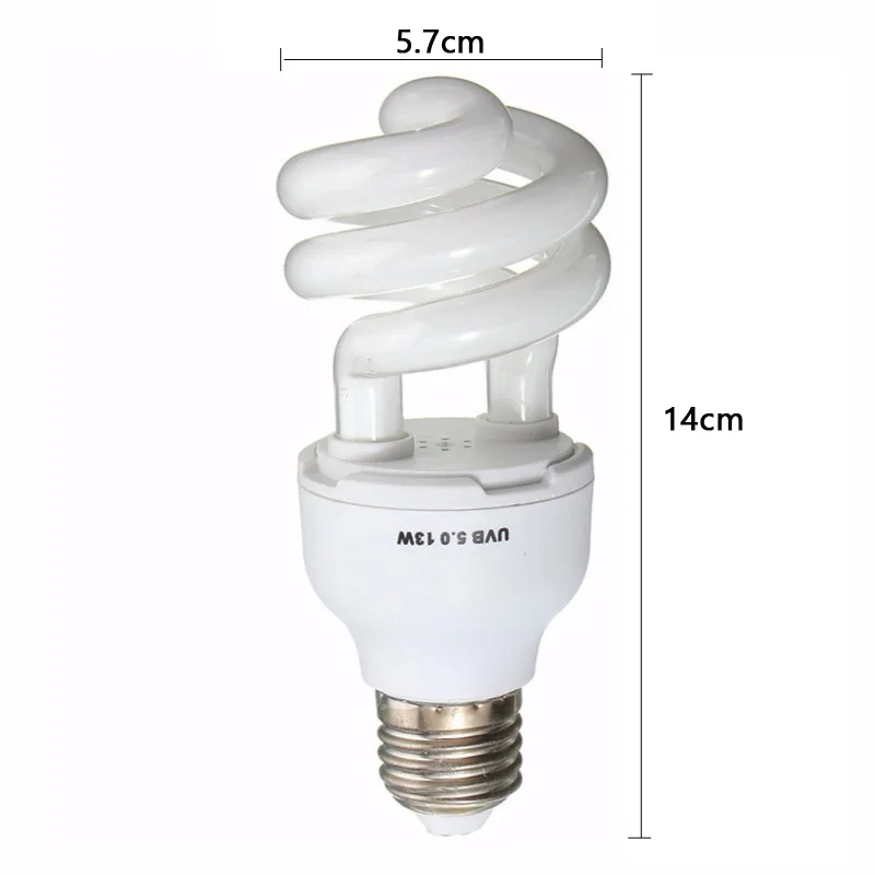 Bombilla para reptiles UVB 5,0 10,0, l&aacute;mpara para Tortuga, lagarto, serpiente, Lguanas, l&aacute;mpara de calor, Bombilla de calcio, luz de ahorro de energ&iacute;a, suculenta para reptiles E27-4