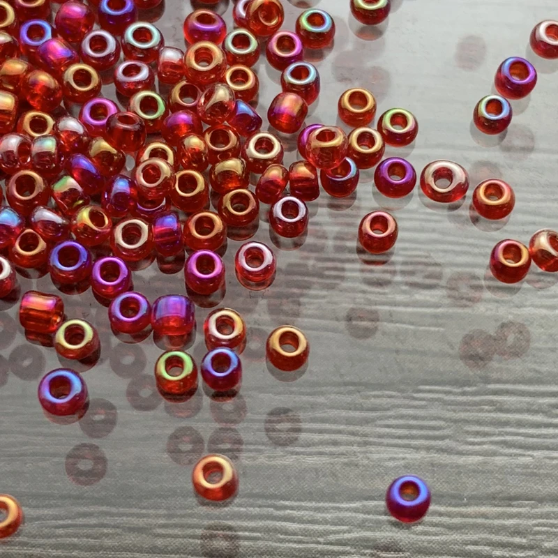 1500 шт. бусины радужного цвета стеклянные 2 мм для сережек браслетов ожерелья