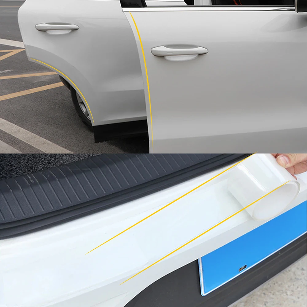 

3M Carbon Fiber 5D Threshold protection sticker Clear Car Wrap Film For Lada Vesta Niva Granta Kalina Samara Vaz 2107 2110 2109
