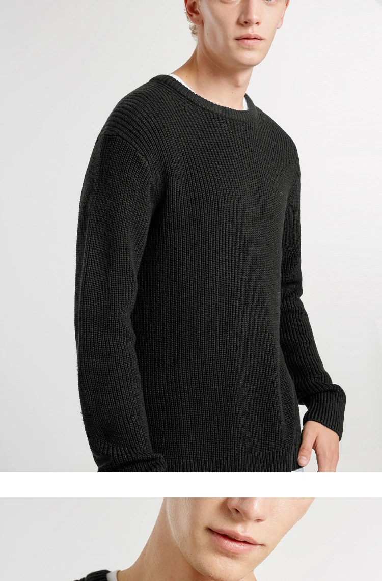 JackJones мужской Однотонный свитер с круглым вырезом 218425502